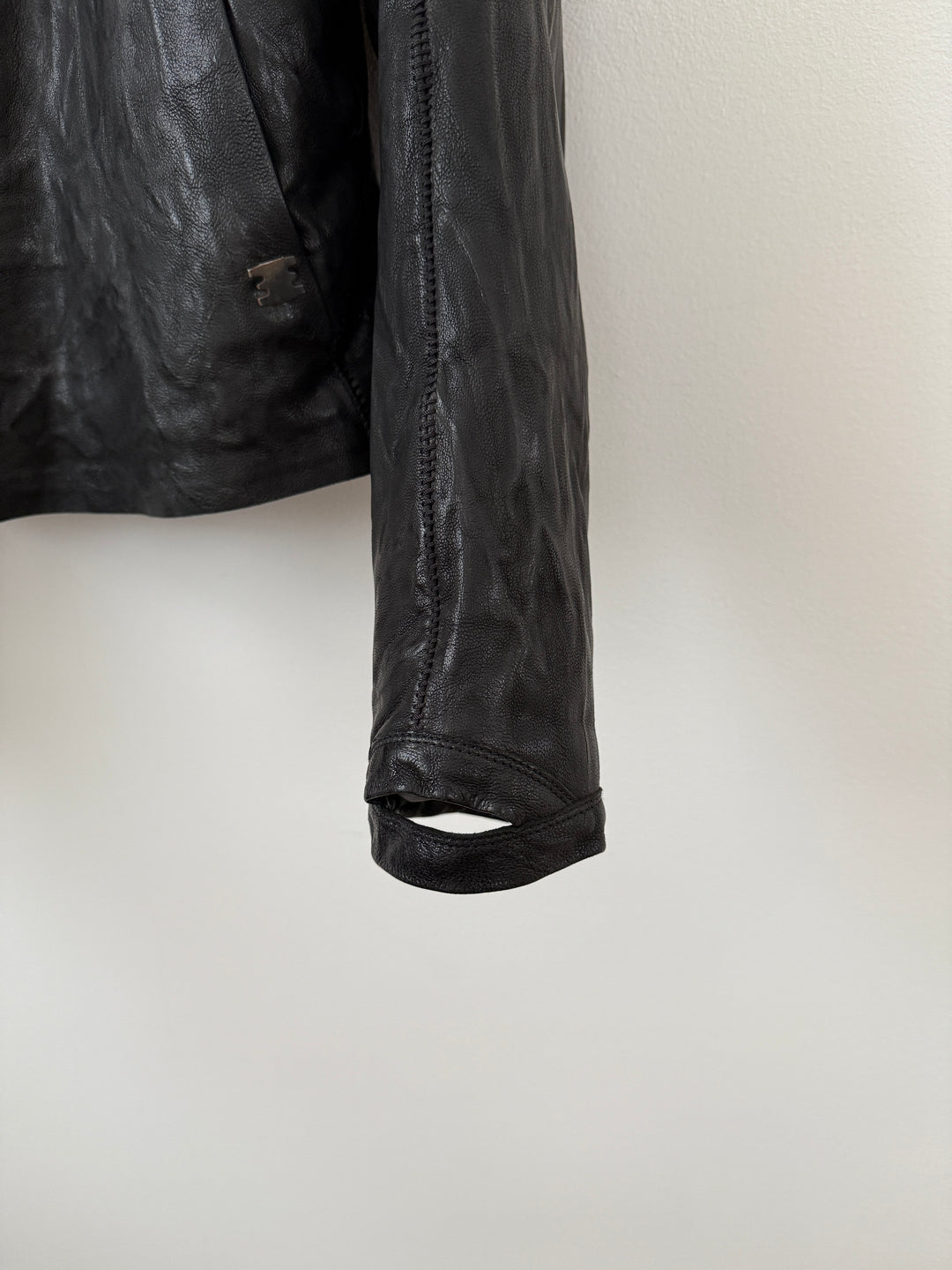 Lambskin Staple Spine Leather Jacket