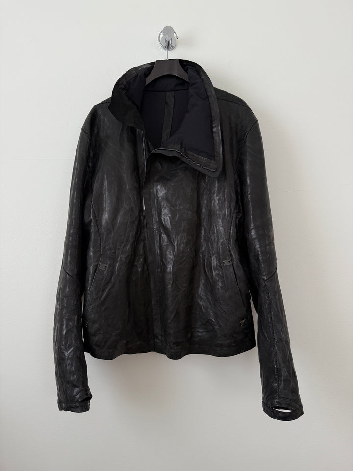 Lambskin Staple Spine Leather Jacket