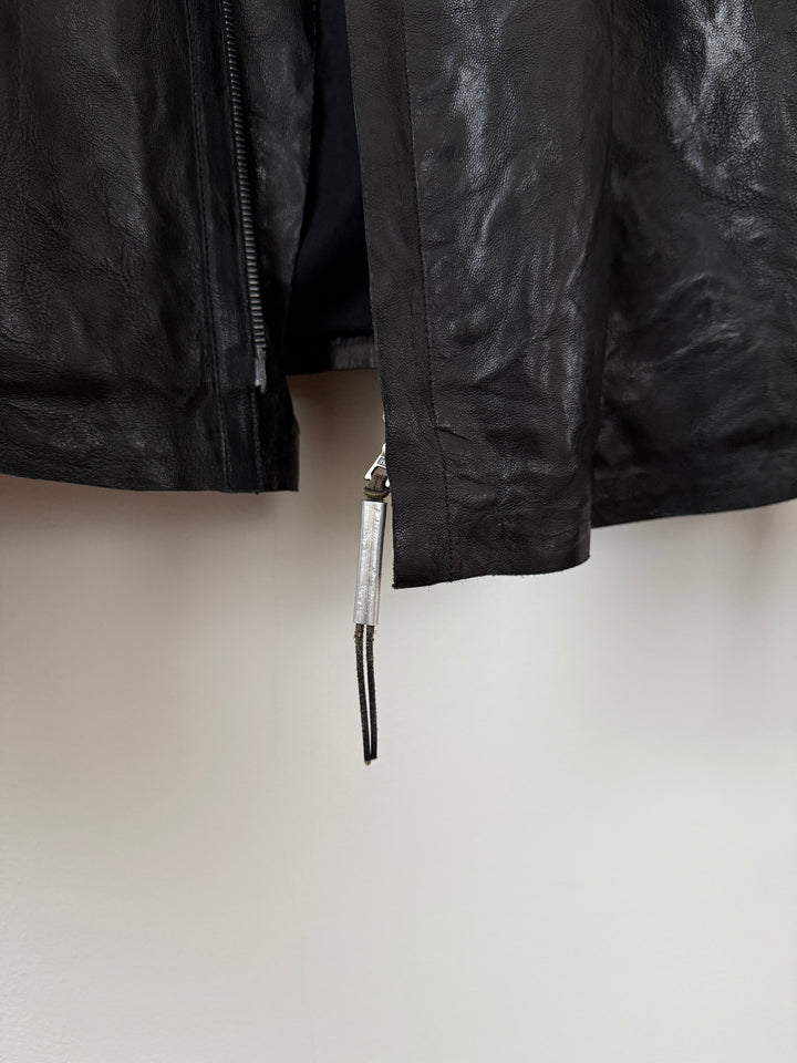 Lambskin Staple Spine Leather Jacket