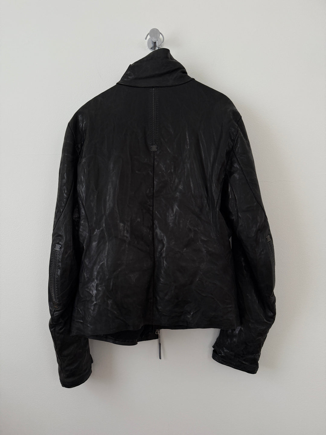 Lambskin Staple Spine Leather Jacket