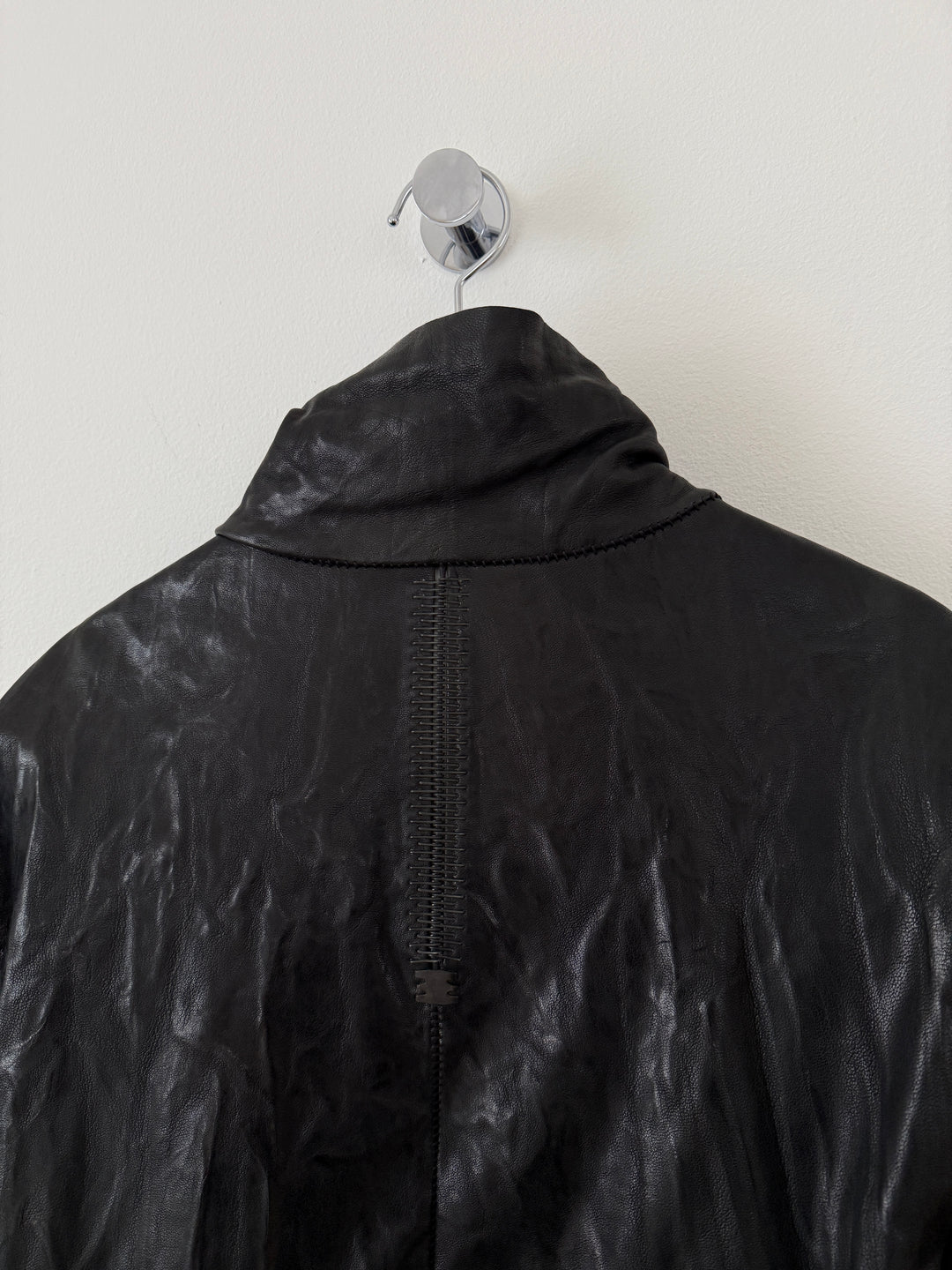 Lambskin Staple Spine Leather Jacket