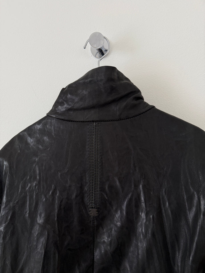 Lambskin Staple Spine Leather Jacket