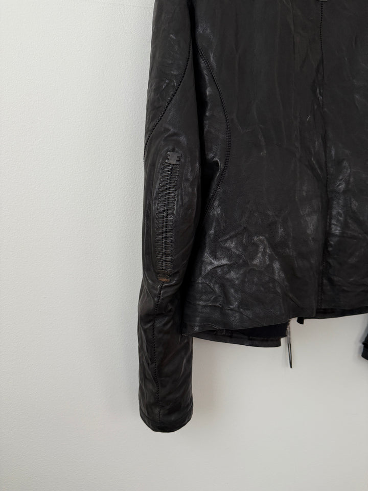 Lambskin Staple Spine Leather Jacket