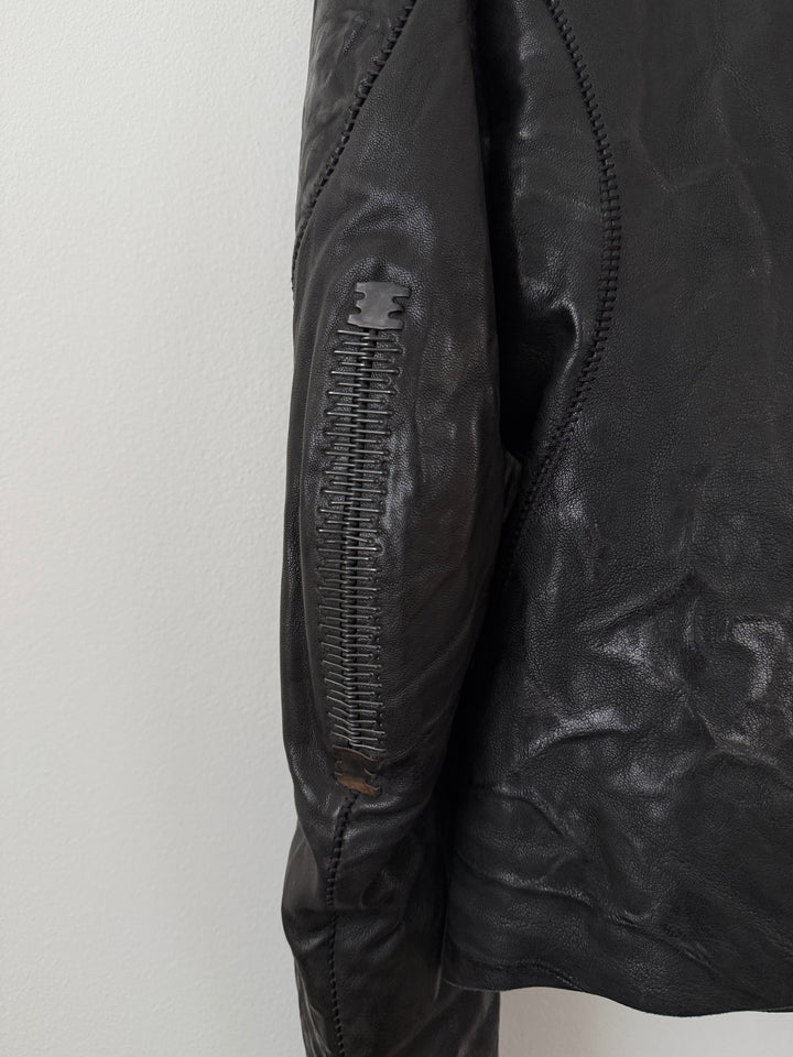Lambskin Staple Spine Leather Jacket