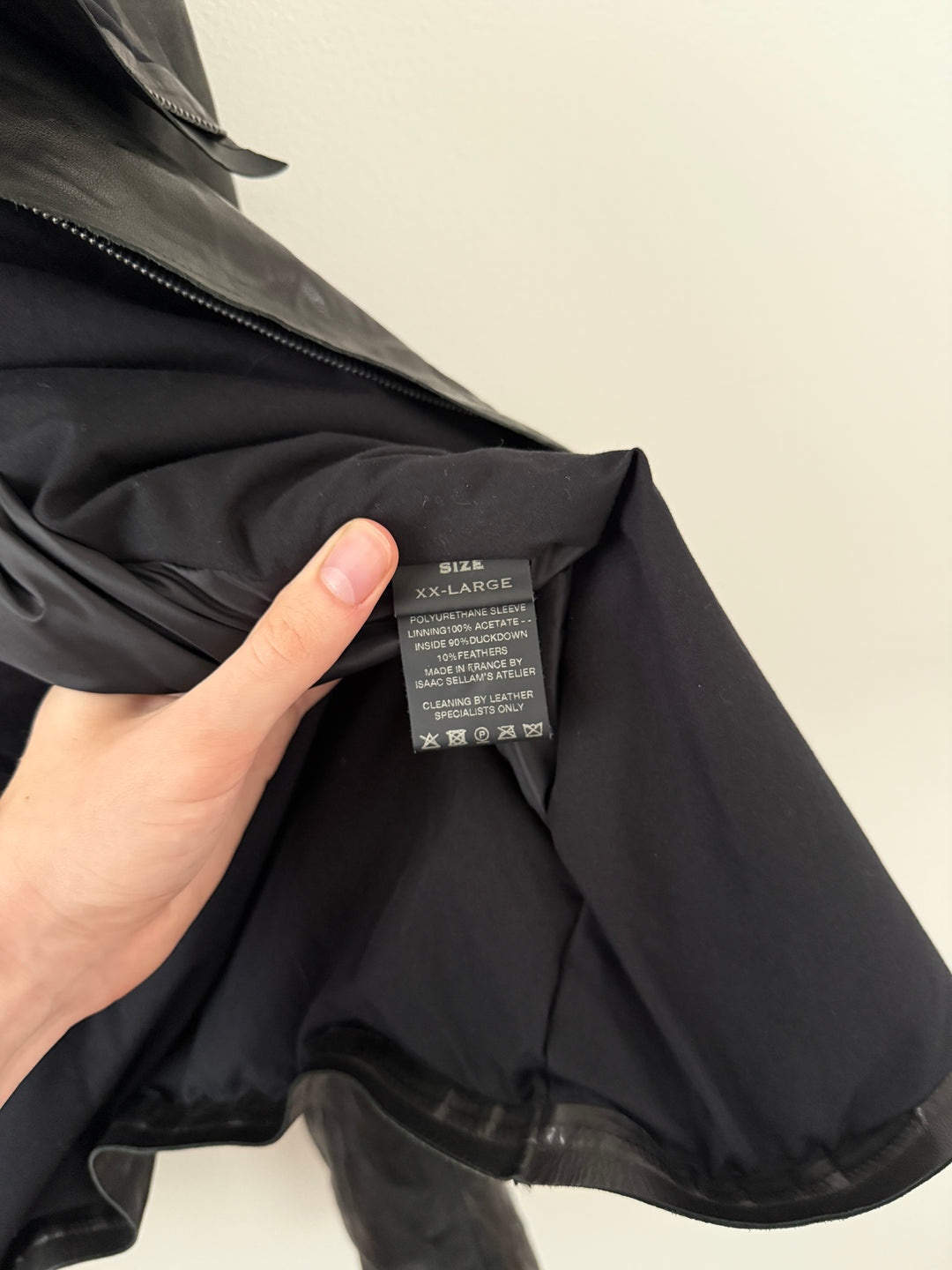 Lambskin Staple Spine Leather Jacket