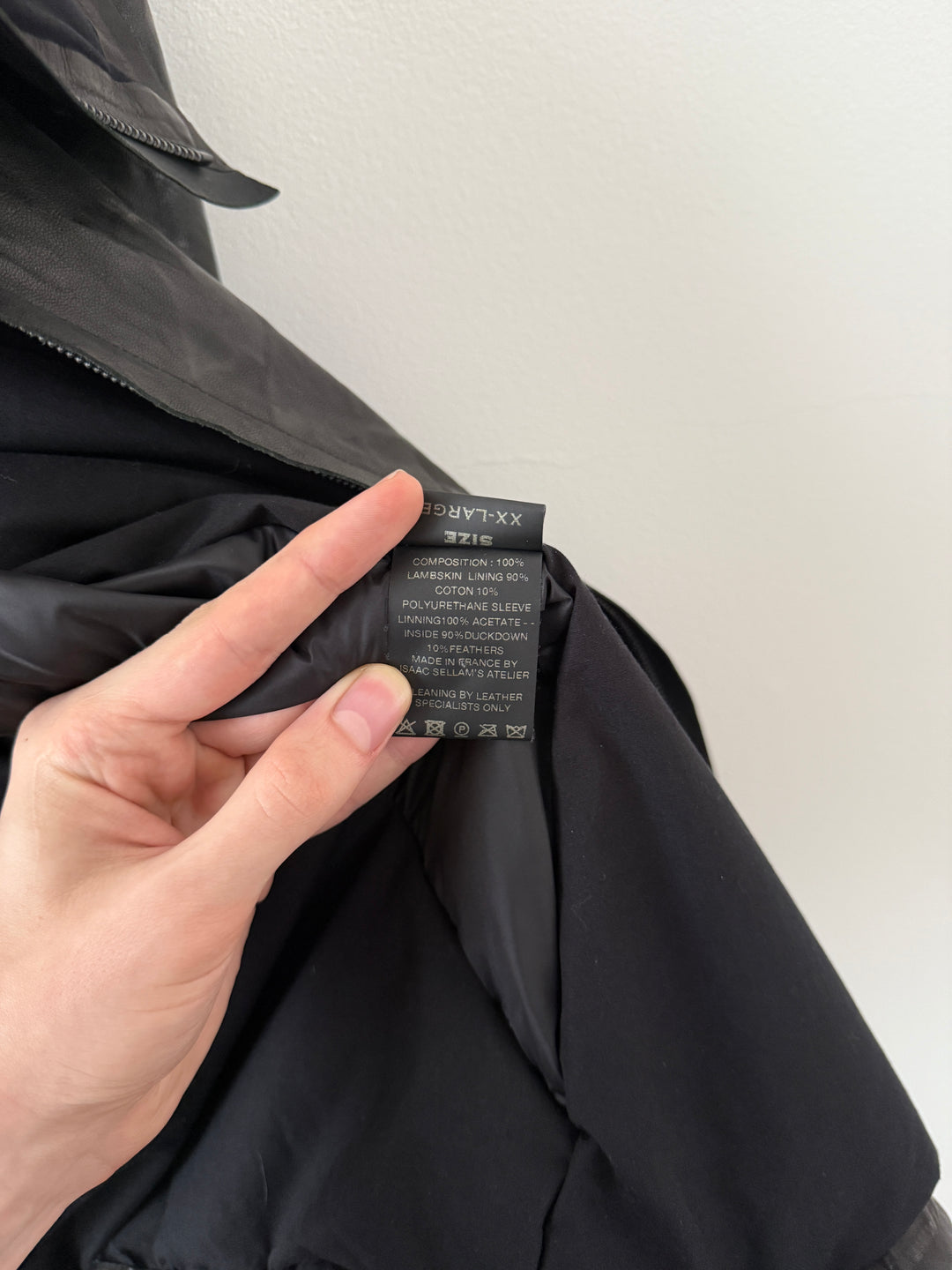 Lambskin Staple Spine Leather Jacket