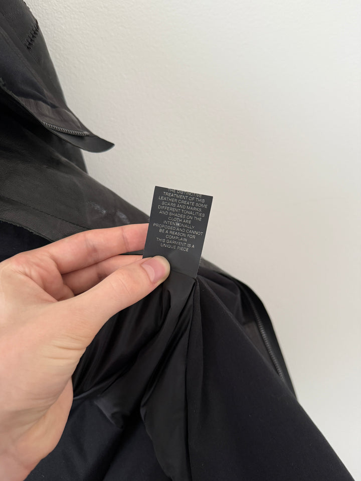 Lambskin Staple Spine Leather Jacket