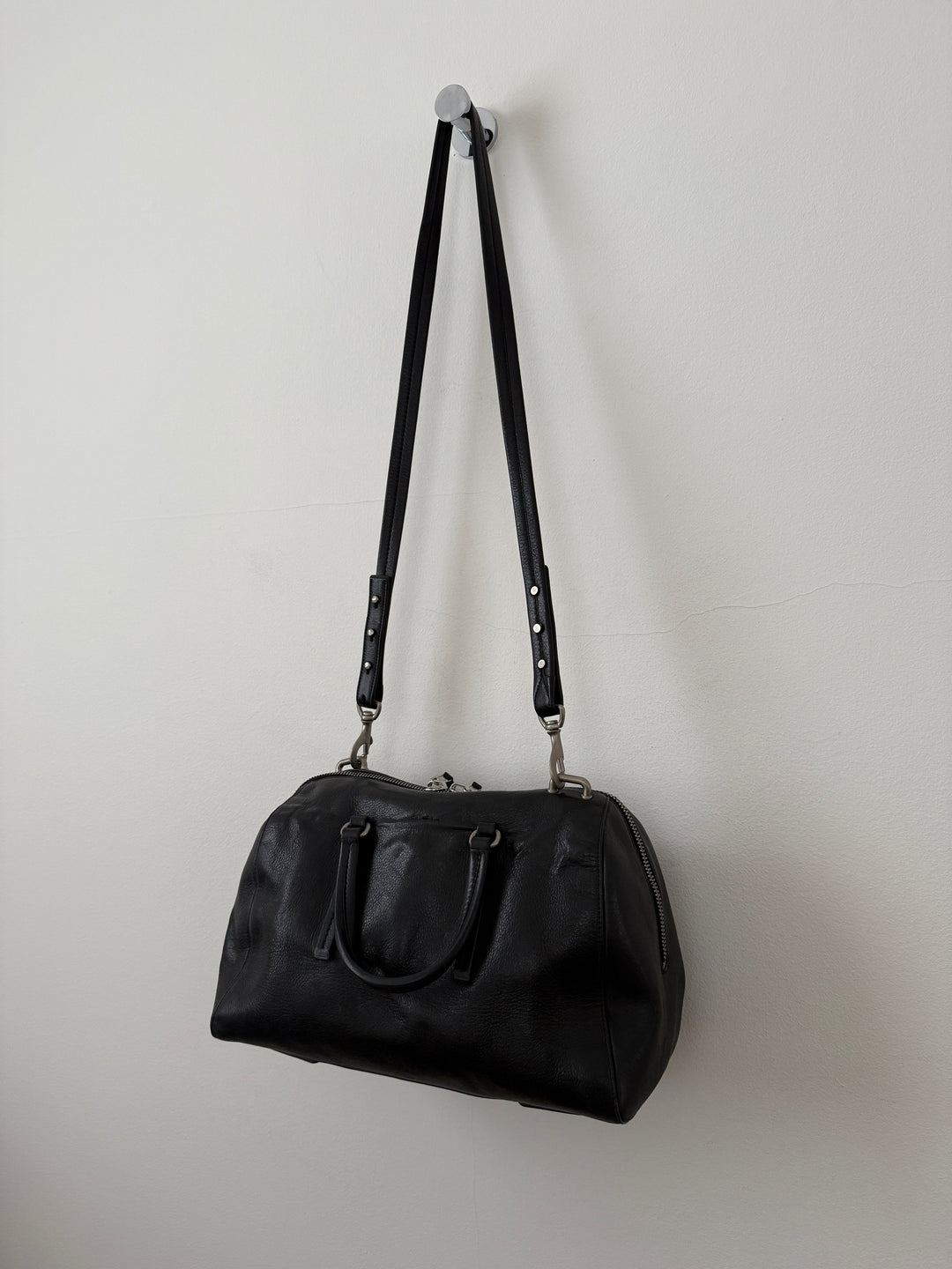 Leather Top Handle Bag