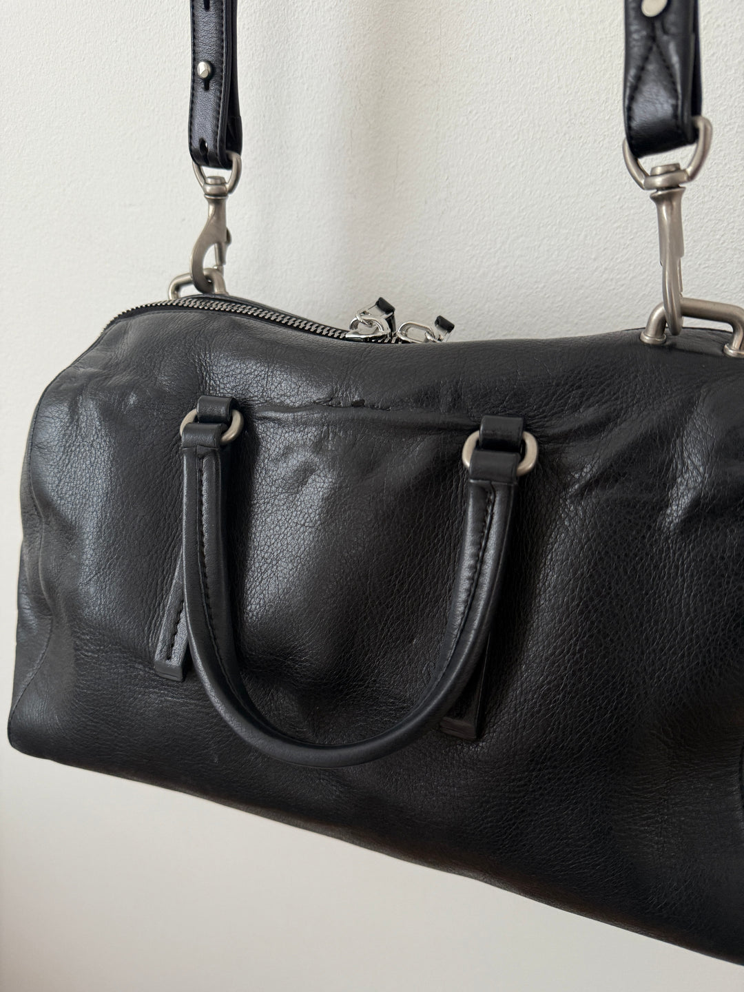 Leather Top Handle Bag