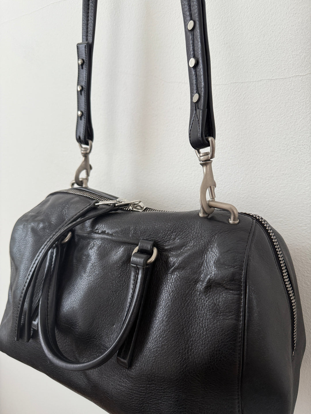Leather Top Handle Bag