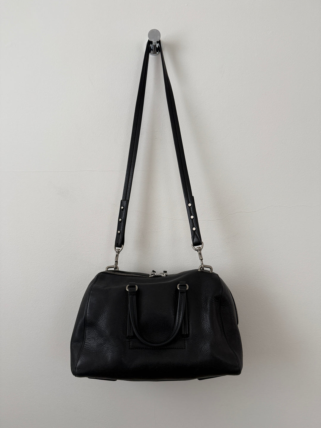 Leather Top Handle Bag