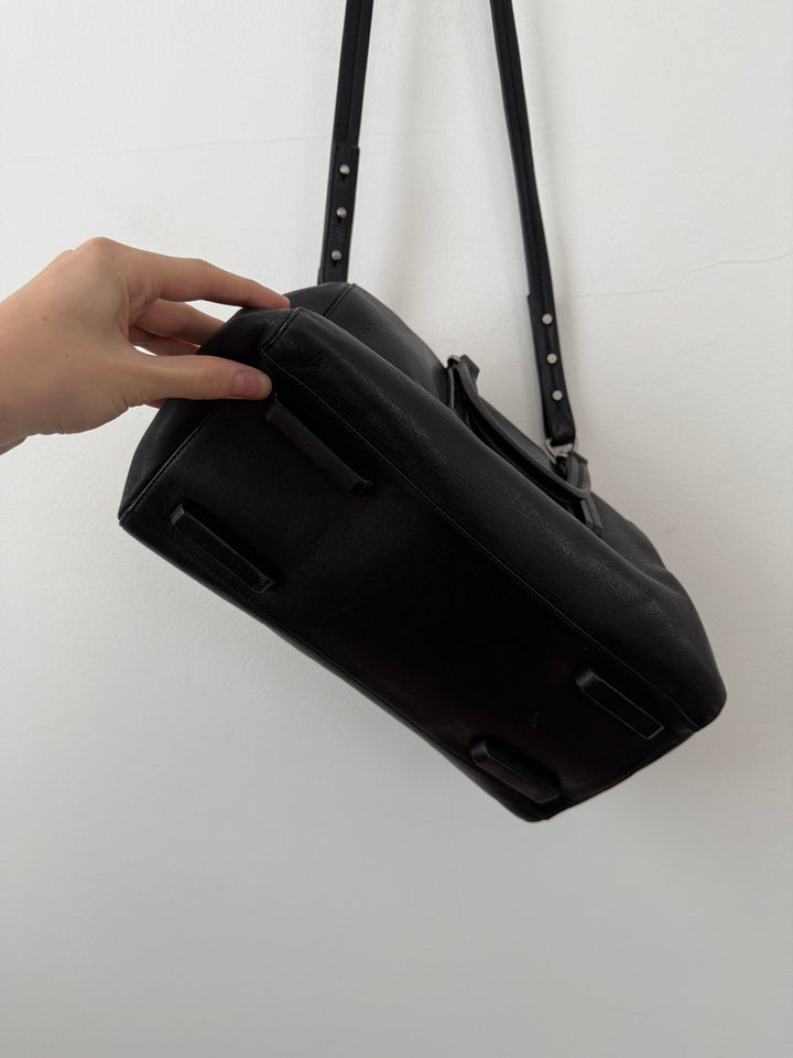 Leather Top Handle Bag