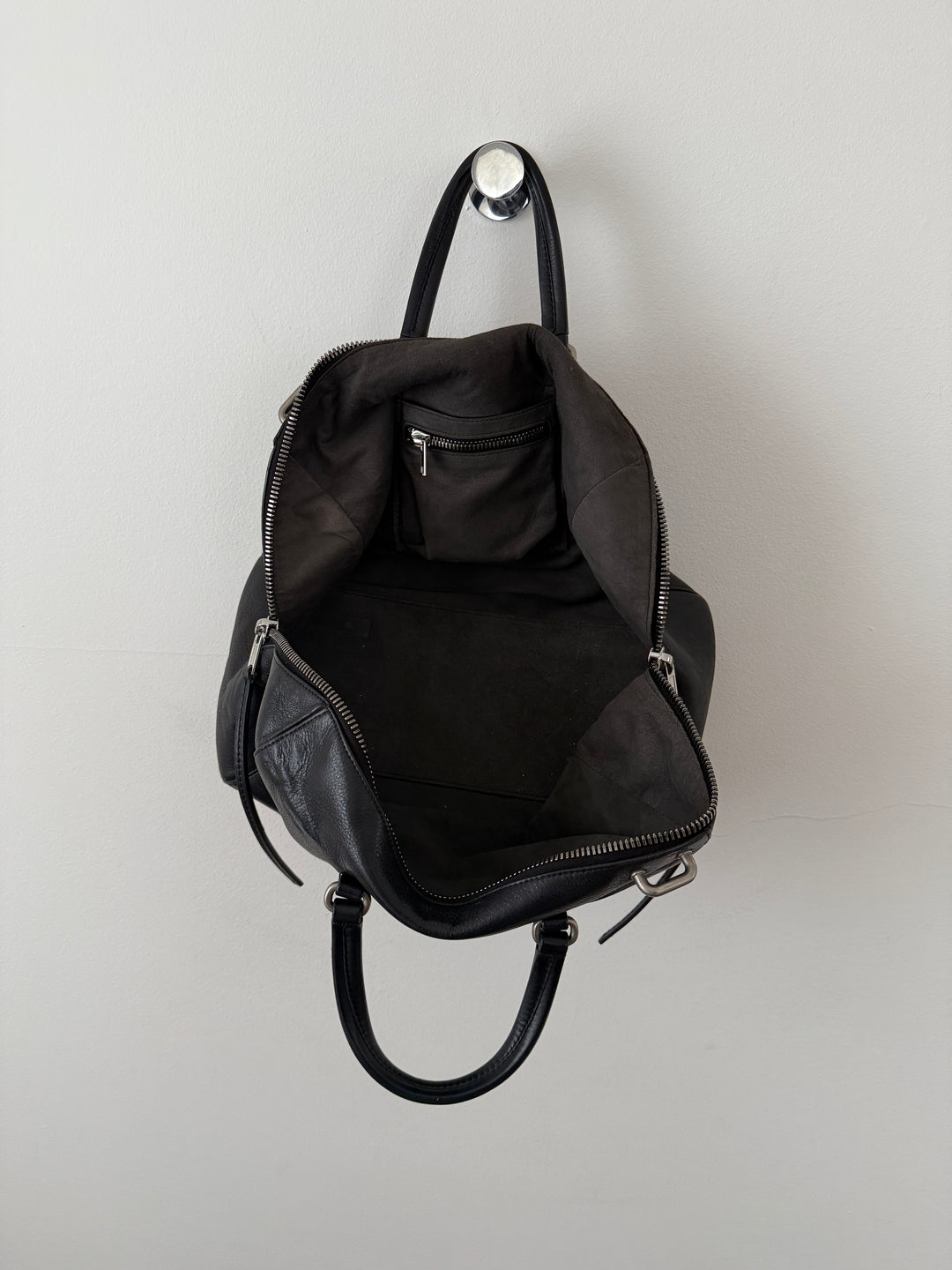 Leather Top Handle Bag