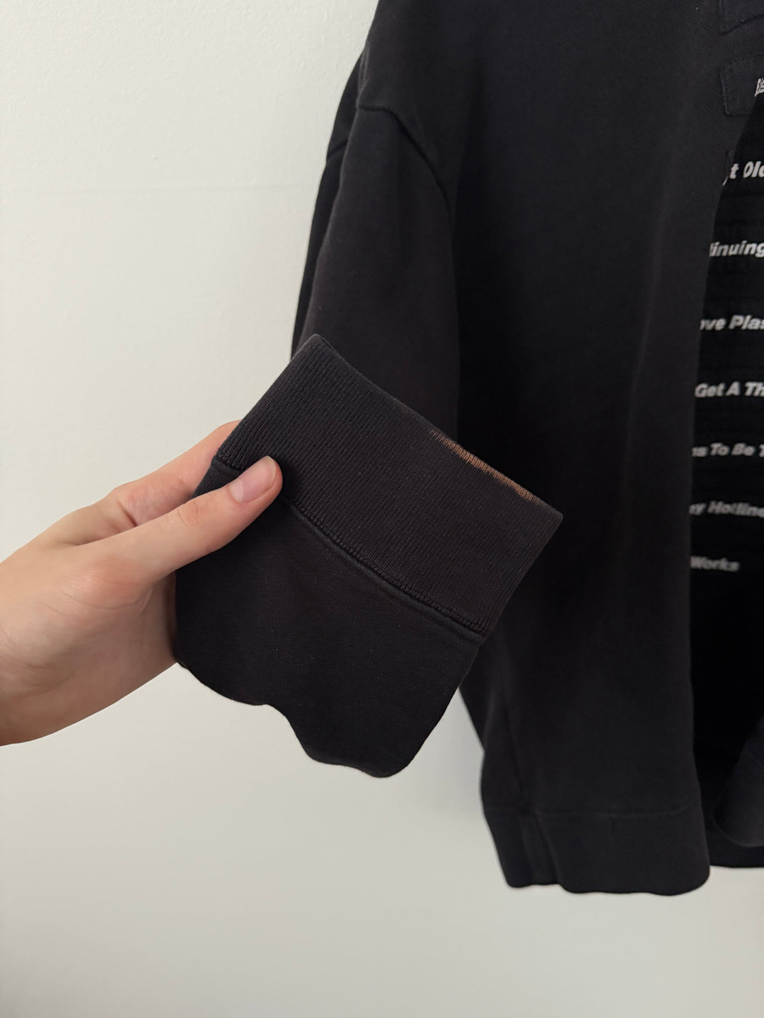 SS18 Poem Patch Joy Division Hoodie