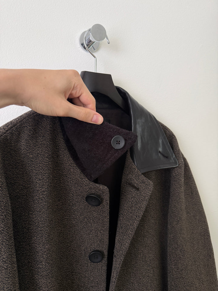 Dust Brown Car Coat