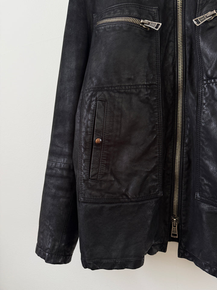Leather Moto Jacket