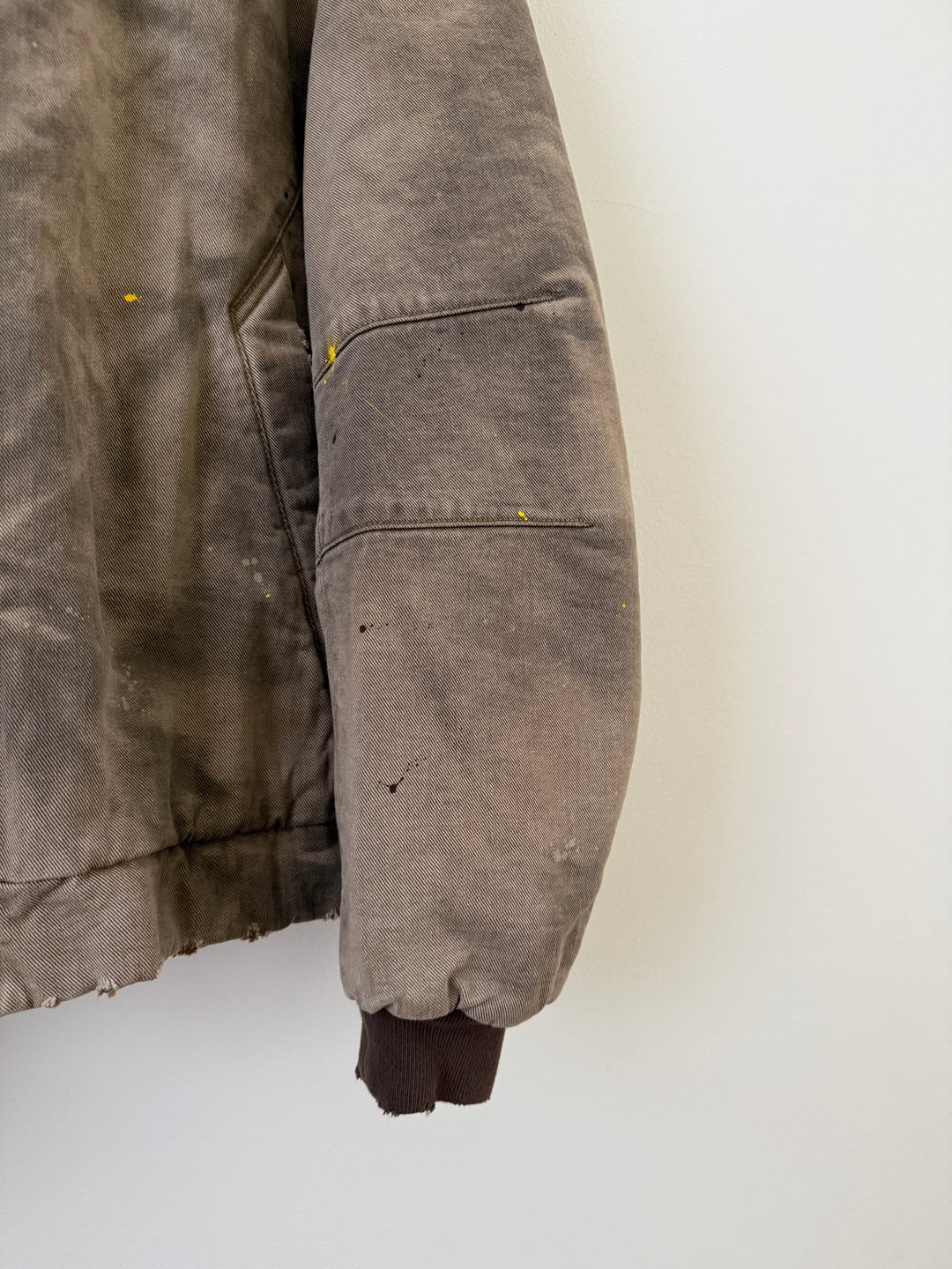 BECK DESTROYED HOODED BOMBER IN BRUSHED COTTON