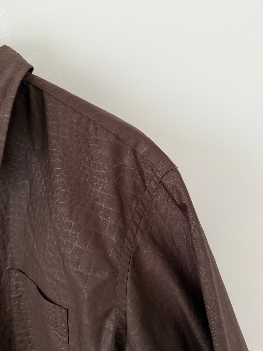 Yoshiyuki Konishi Brown Textured Button Up Shirt