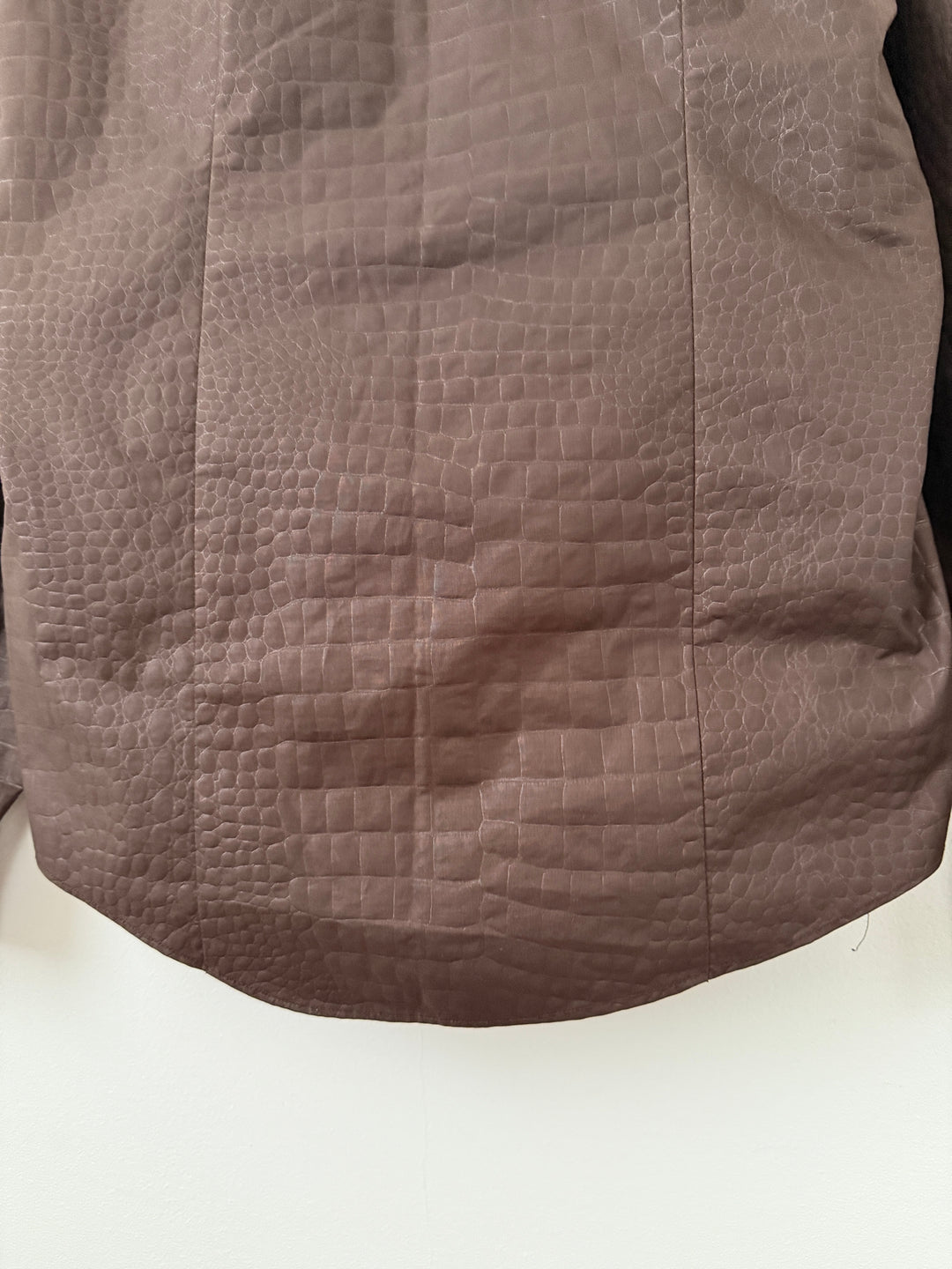 Yoshiyuki Konishi Brown Textured Button Up Shirt