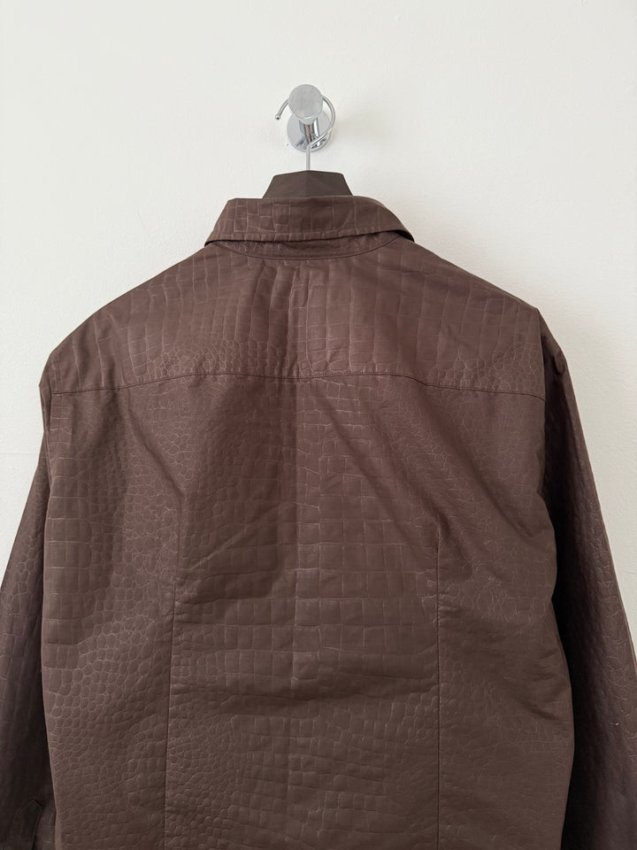 Yoshiyuki Konishi Brown Textured Button Up Shirt