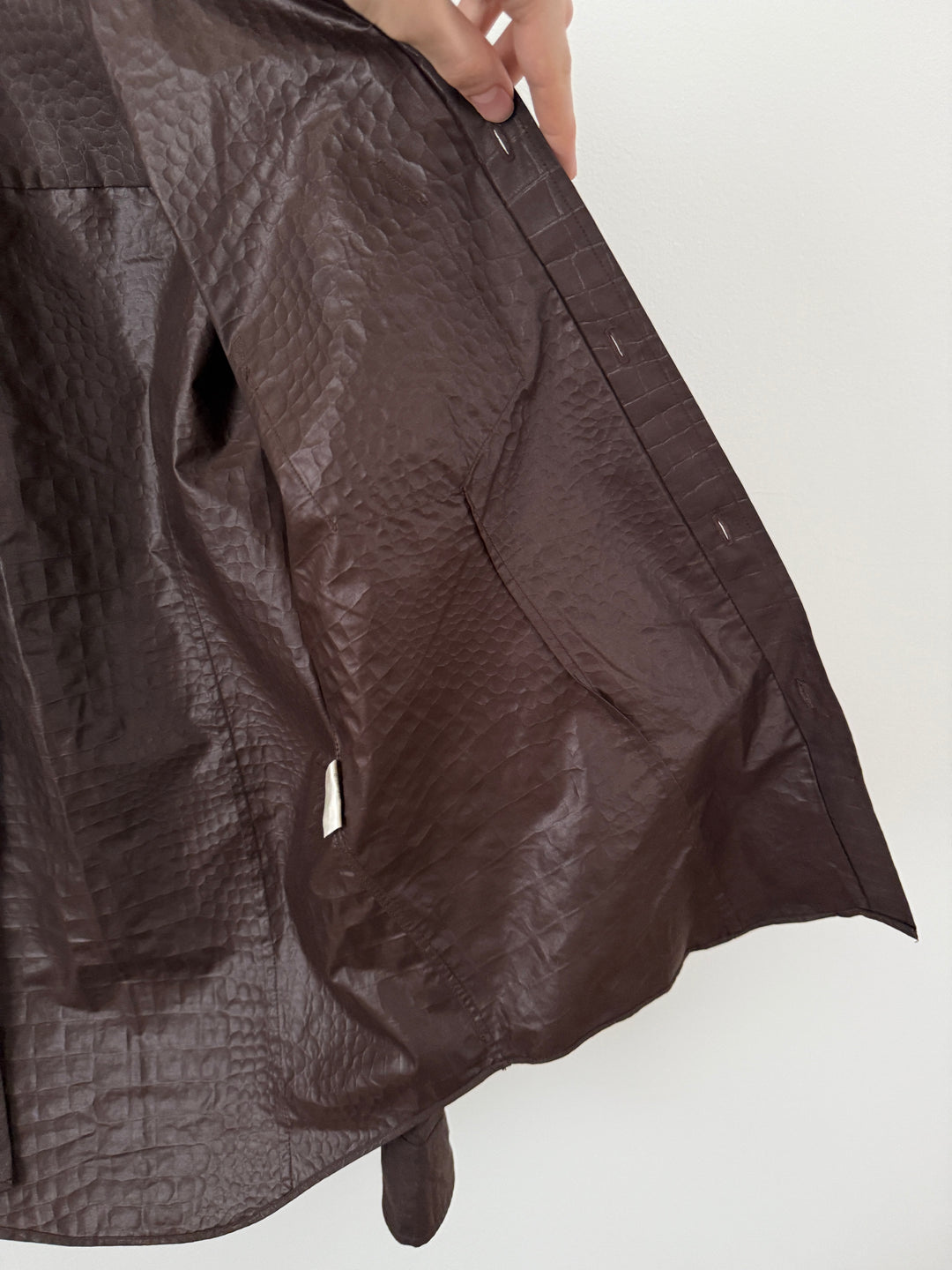 Yoshiyuki Konishi Brown Textured Button Up Shirt
