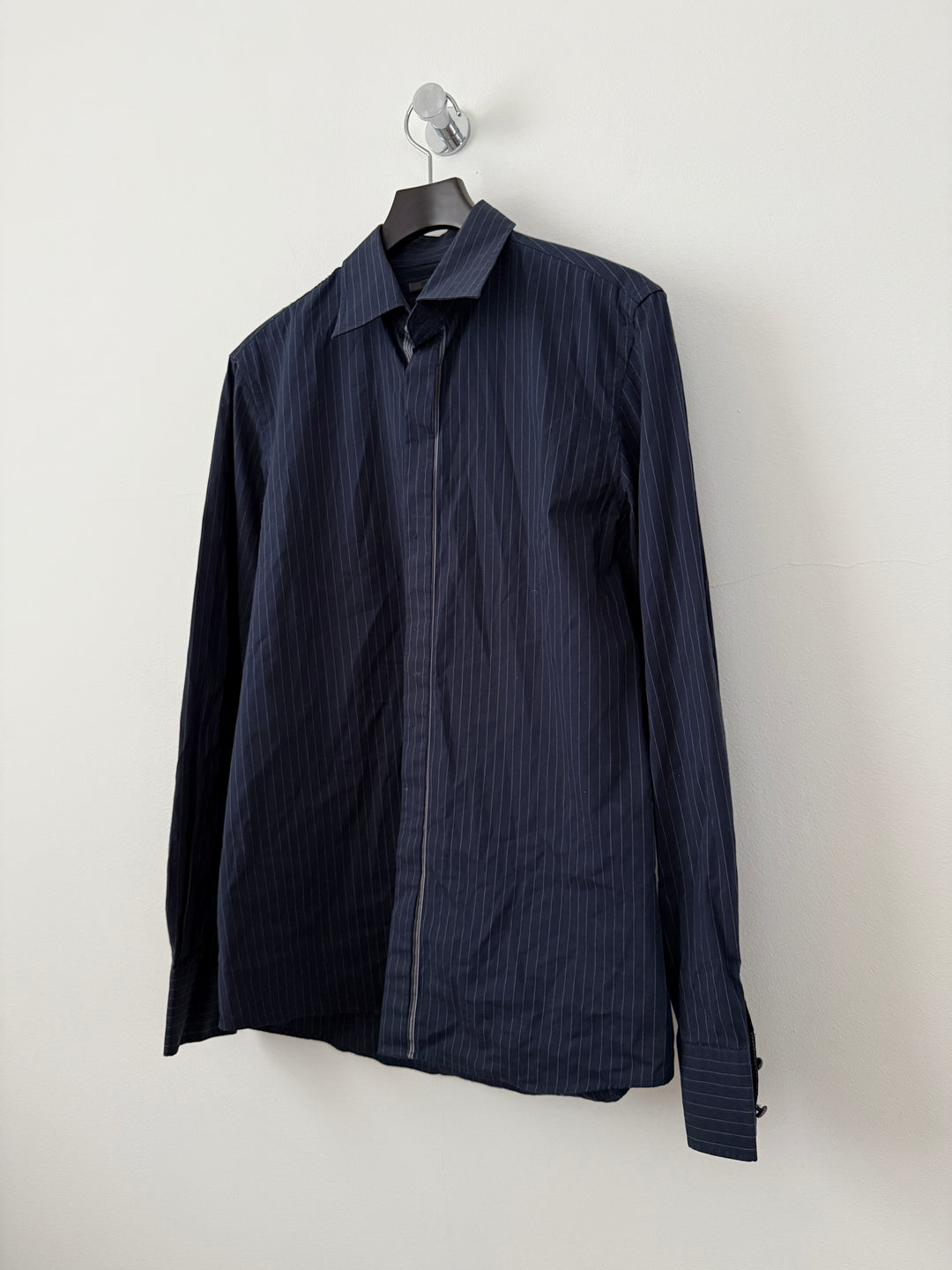 Primo Emporio Navy Striped Button Up Shirt