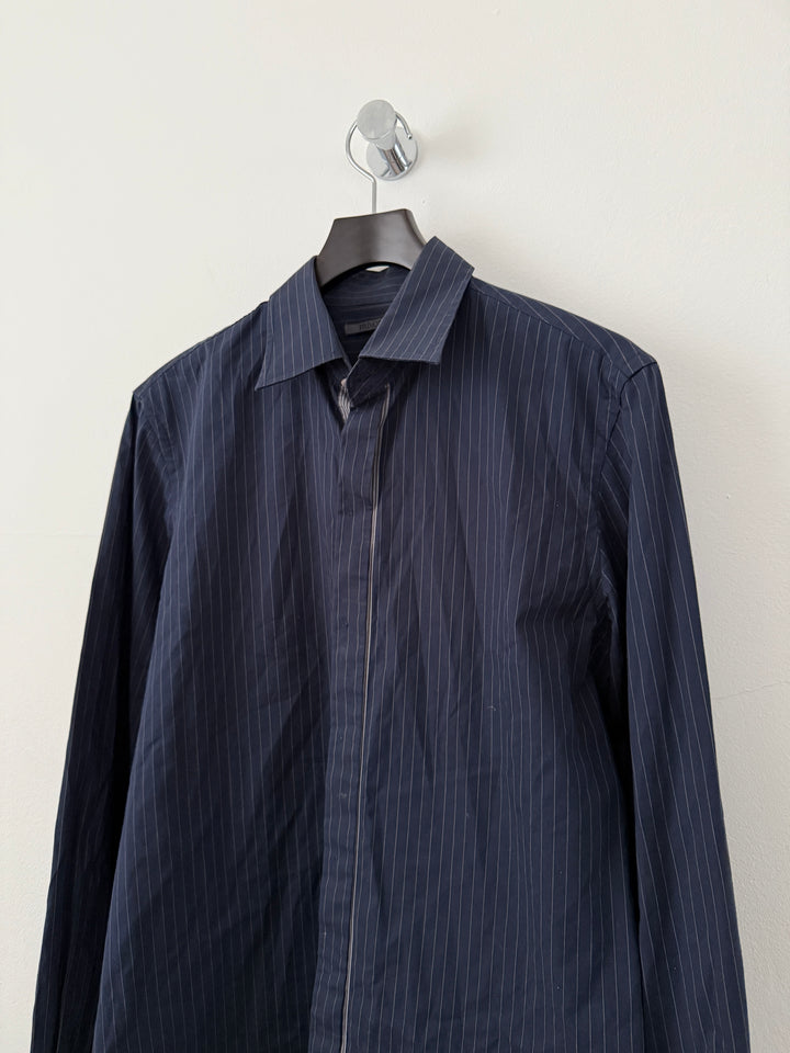 Primo Emporio Navy Striped Button Up Shirt