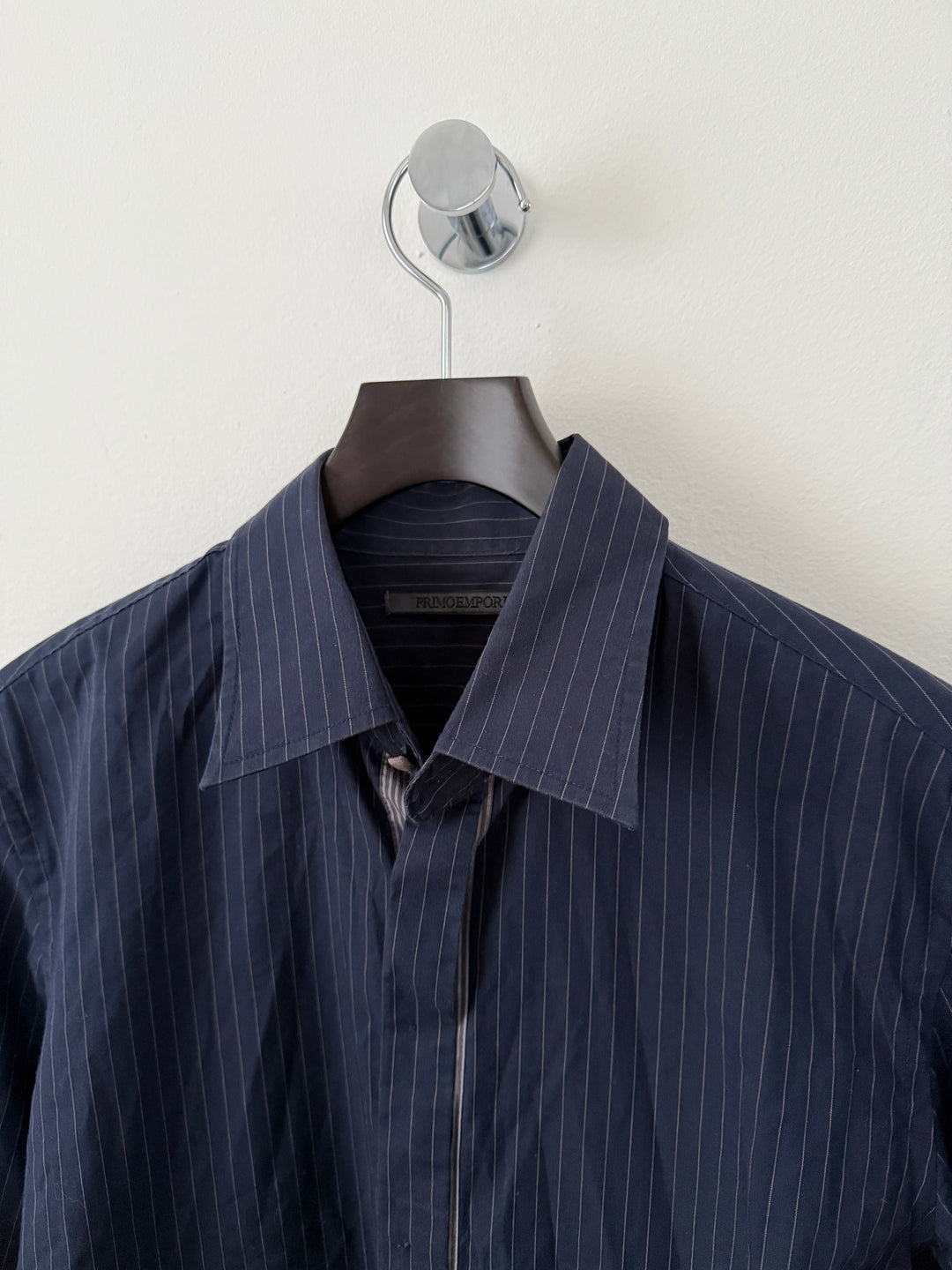 Primo Emporio Navy Striped Button Up Shirt