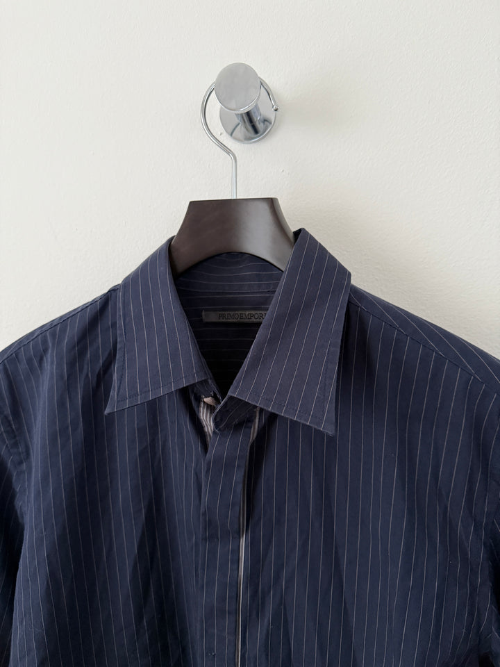 Primo Emporio Navy Striped Button Up Shirt