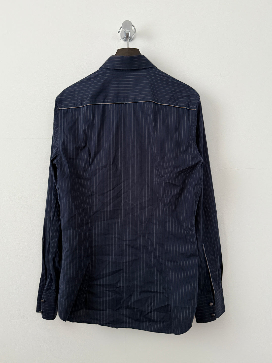 Primo Emporio Navy Striped Button Up Shirt