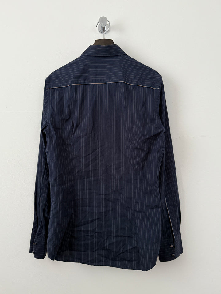 Primo Emporio Navy Striped Button Up Shirt