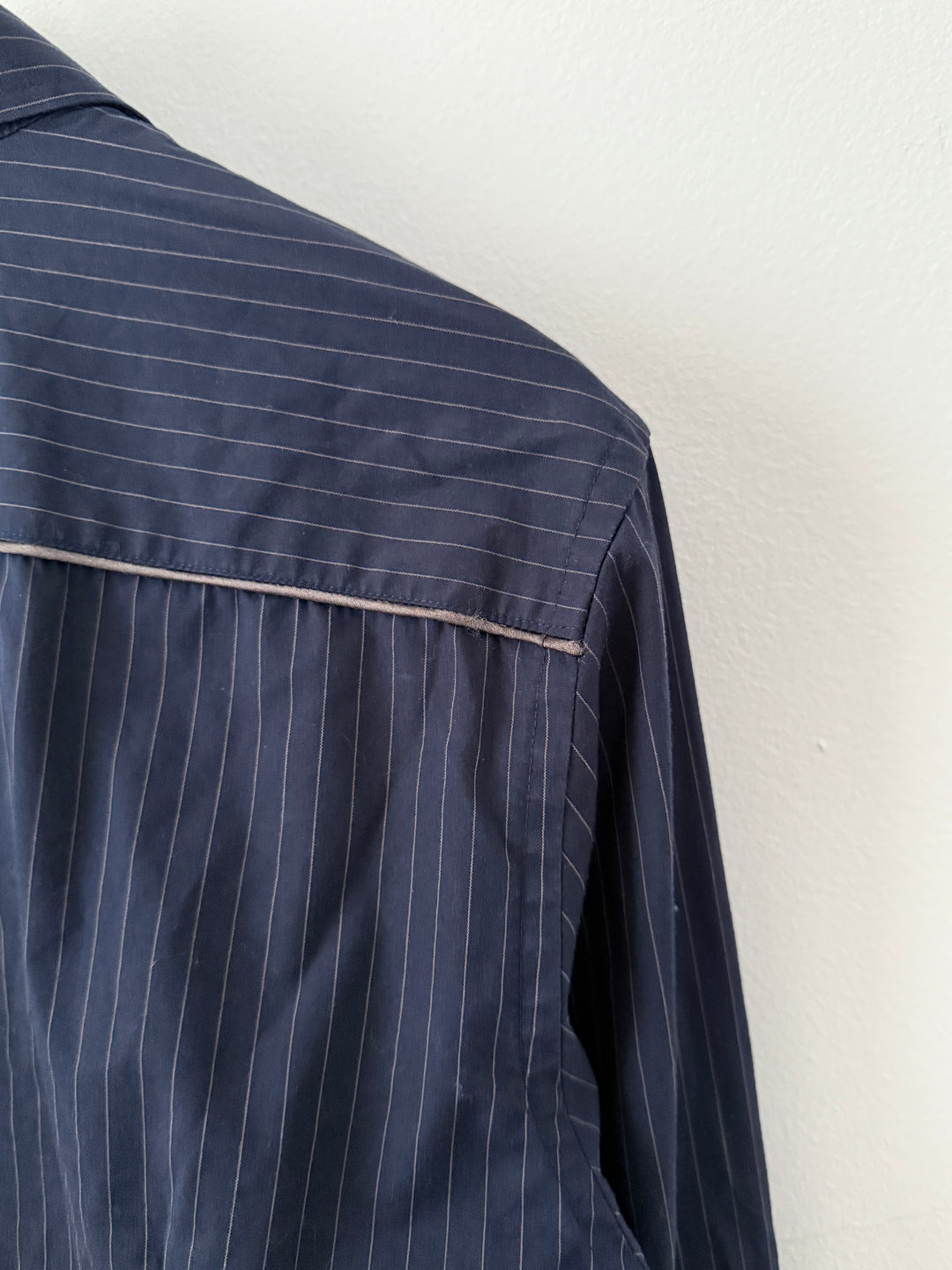 Primo Emporio Navy Striped Button Up Shirt