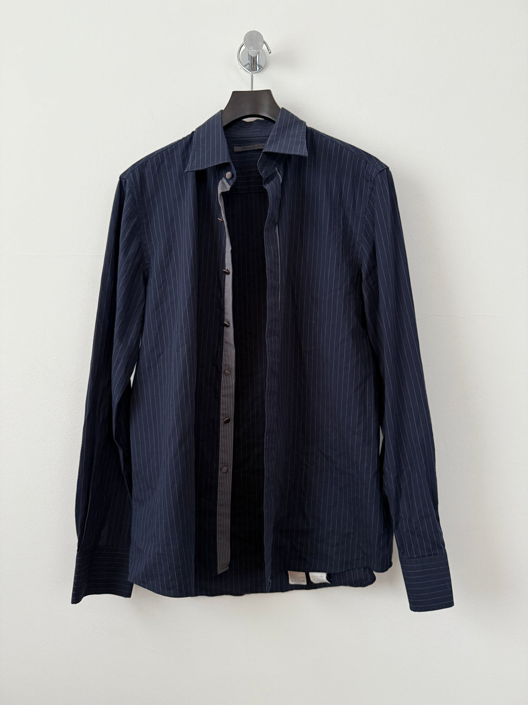 Primo Emporio Navy Striped Button Up Shirt