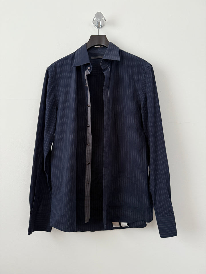 Primo Emporio Navy Striped Button Up Shirt