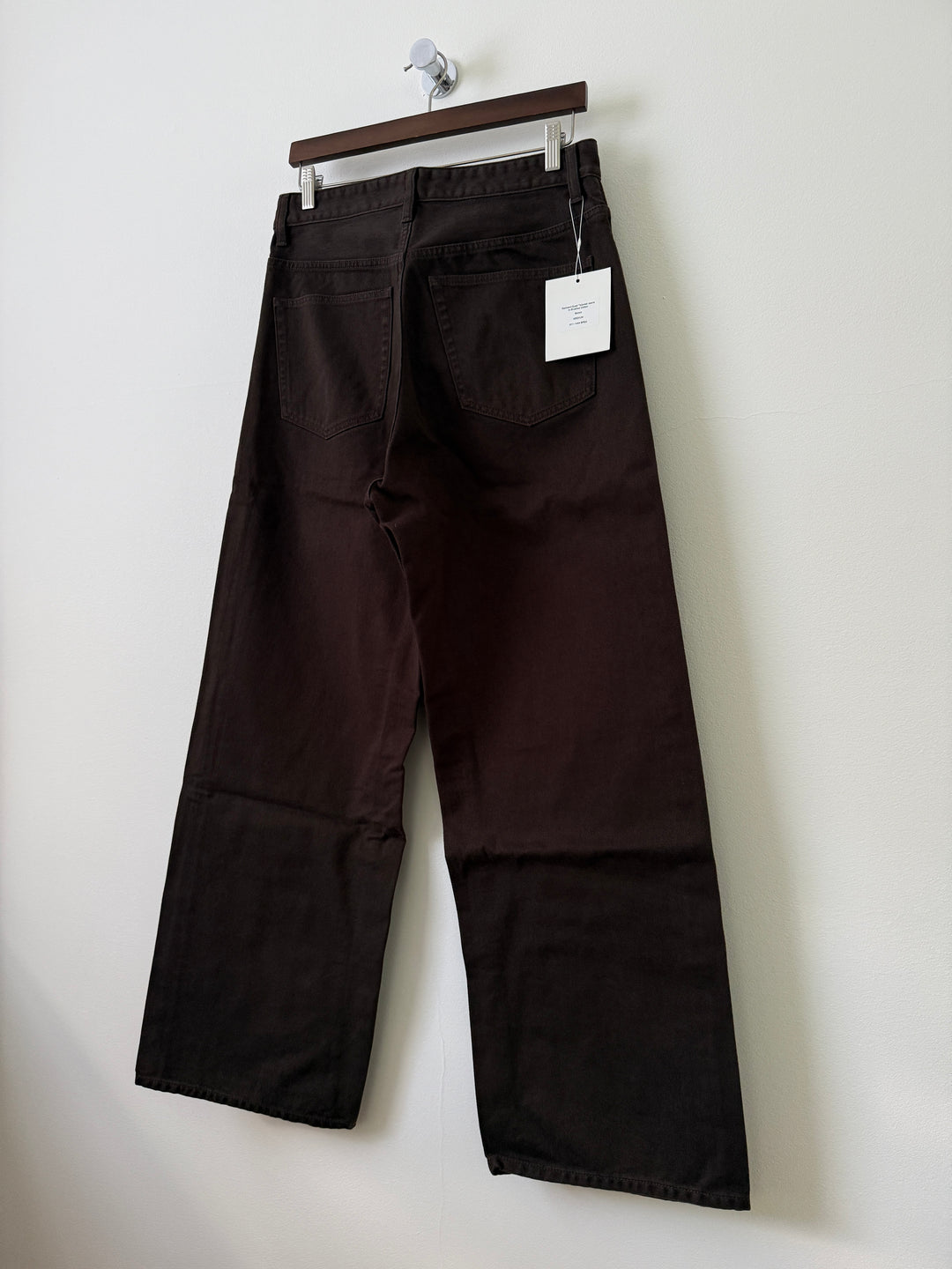 Steve Garment Dyed Jeans in Brown Bushed Cotton