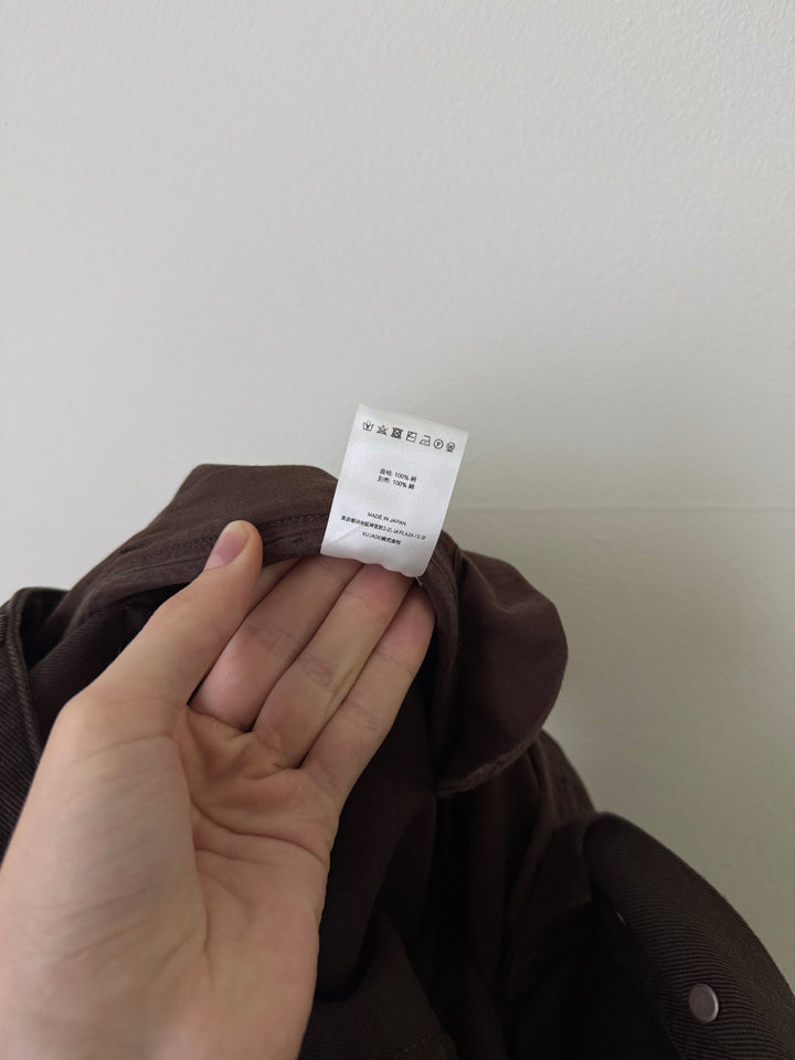 Steve Garment Dyed Jeans in Brown Bushed Cotton