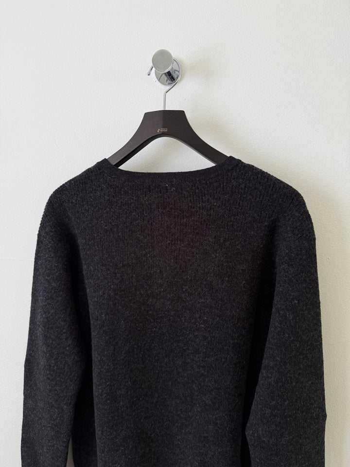 Midas Henley Knit Sweater in Suvin Cotton & Wool