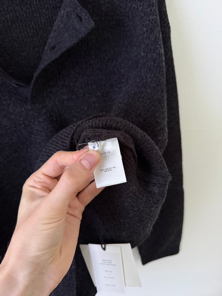 Midas Henley Knit Sweater in Suvin Cotton & Wool
