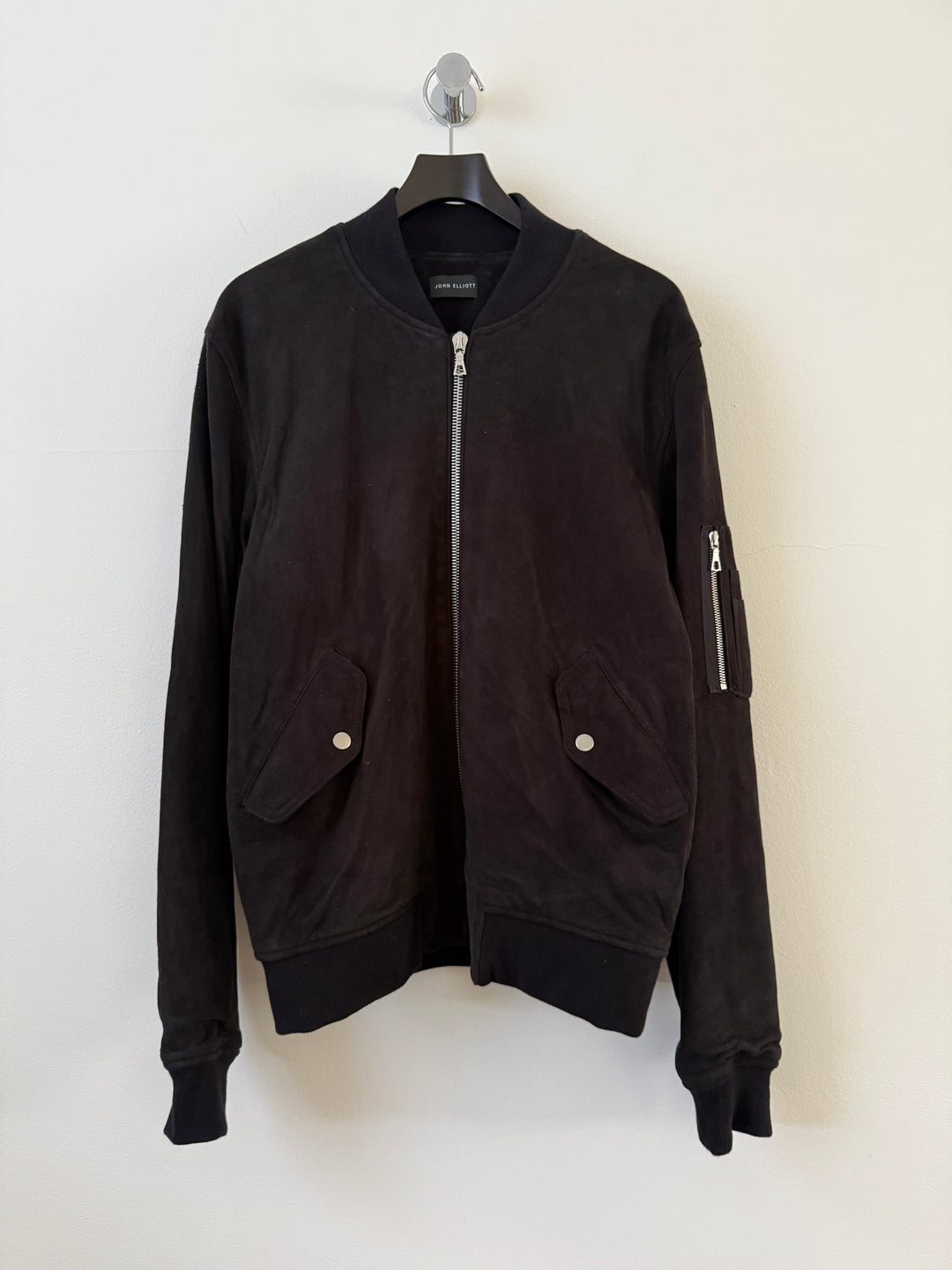 Black Suede Bogota II Bomber