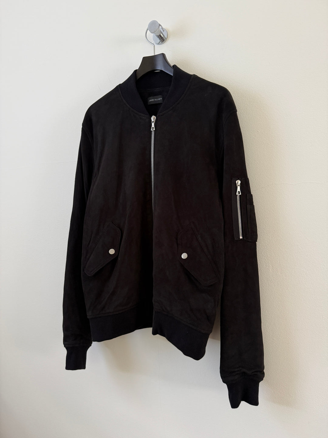 Black Suede Bogota II Bomber