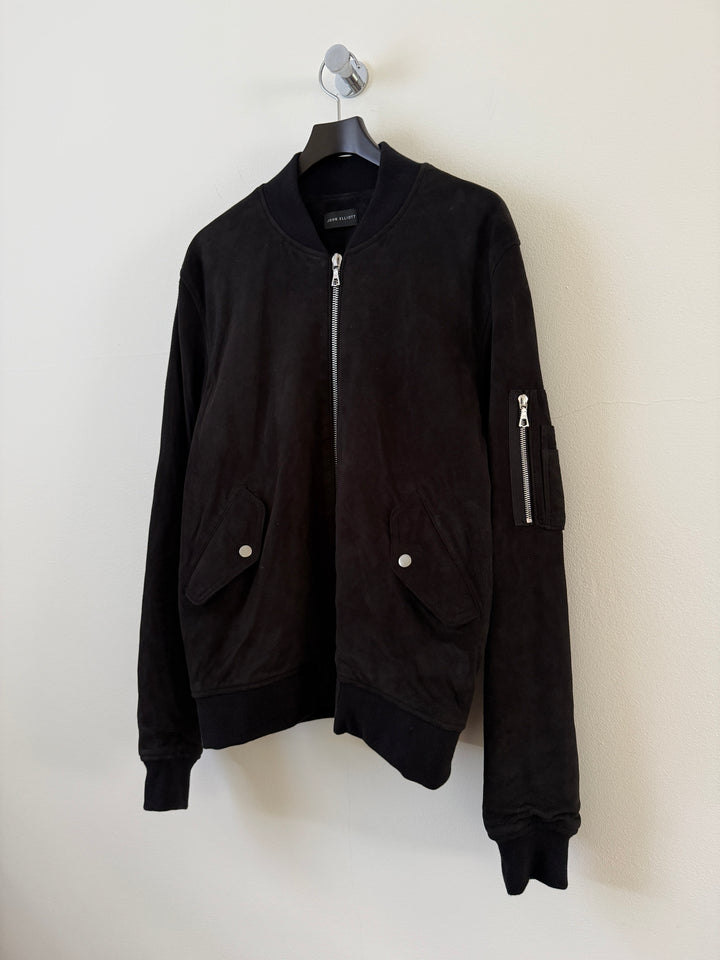 Black Suede Bogota II Bomber