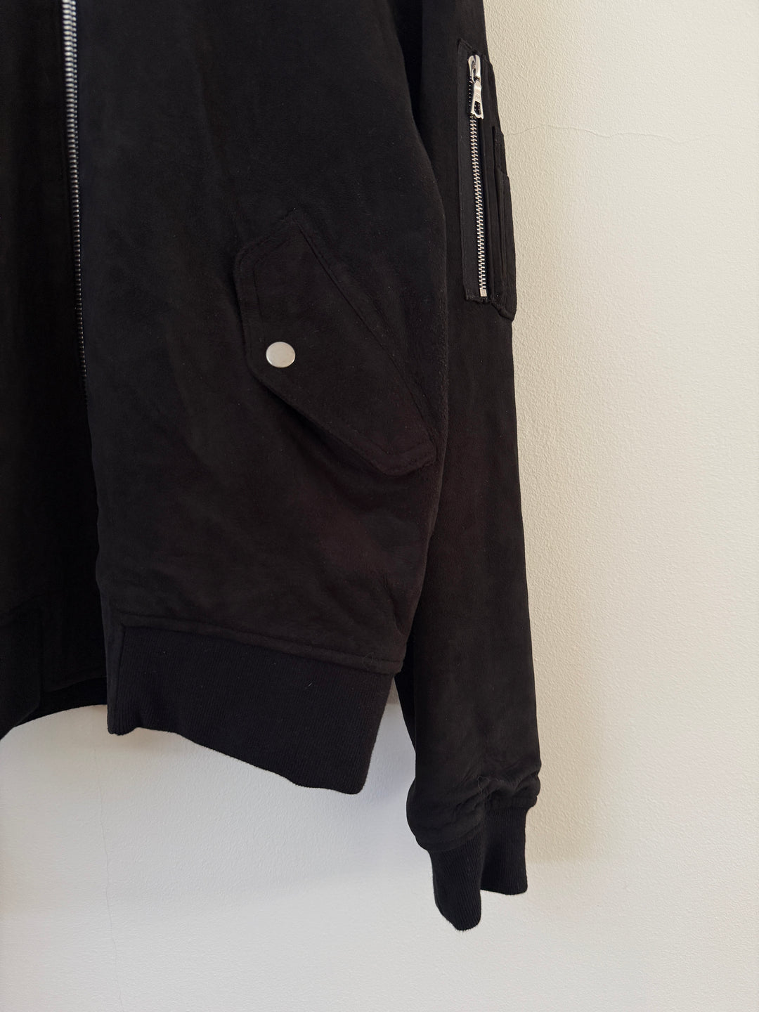 Black Suede Bogota II Bomber