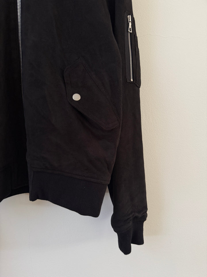Black Suede Bogota II Bomber