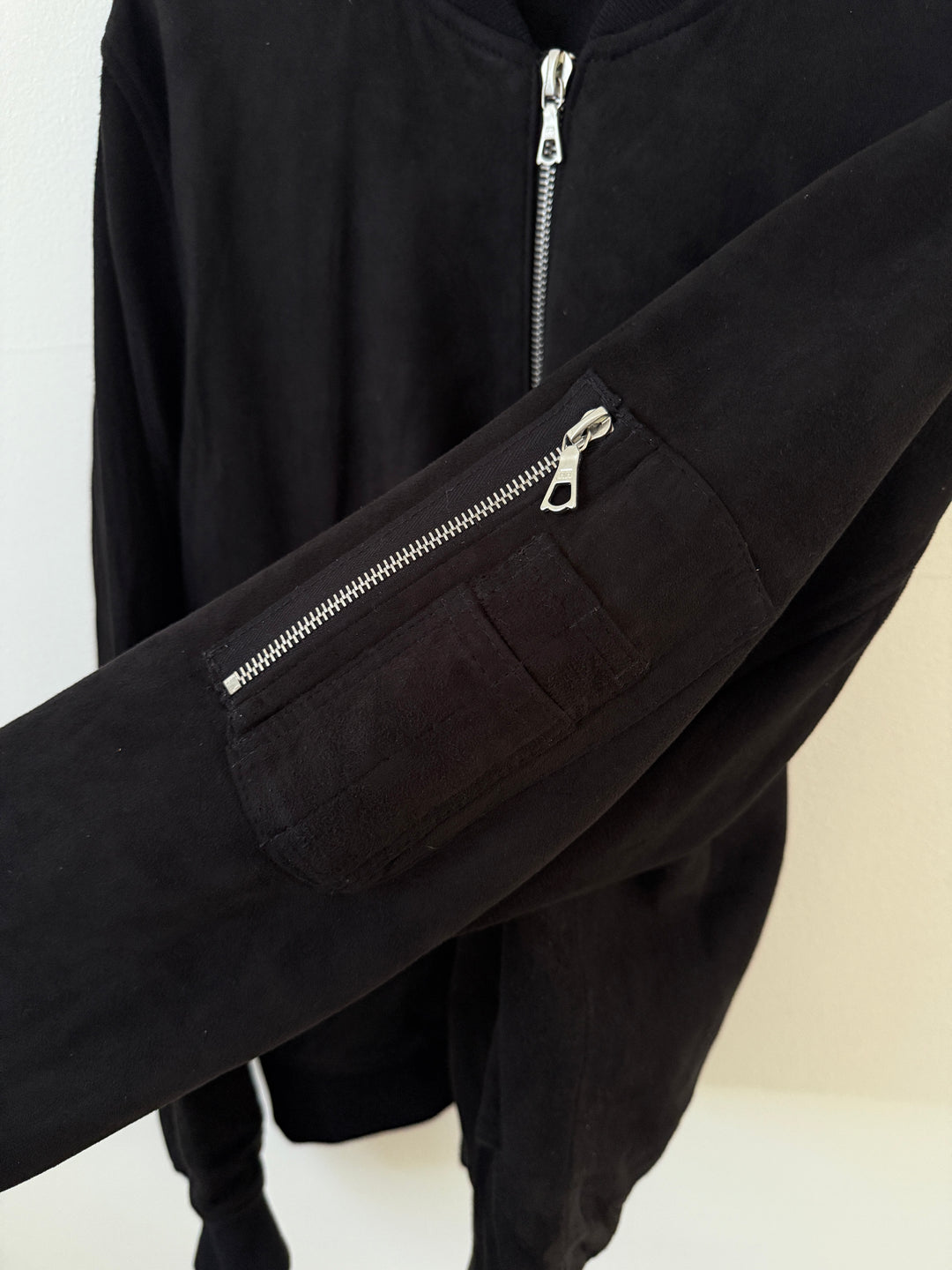 Black Suede Bogota II Bomber