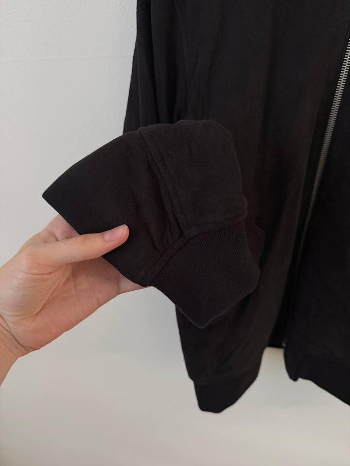 Black Suede Bogota II Bomber