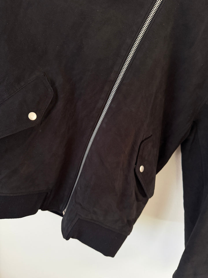 Black Suede Bogota II Bomber