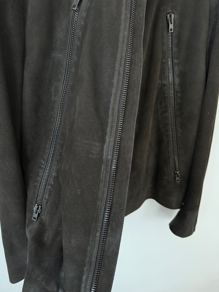 2014 5 Zip Leather Moto Jacket