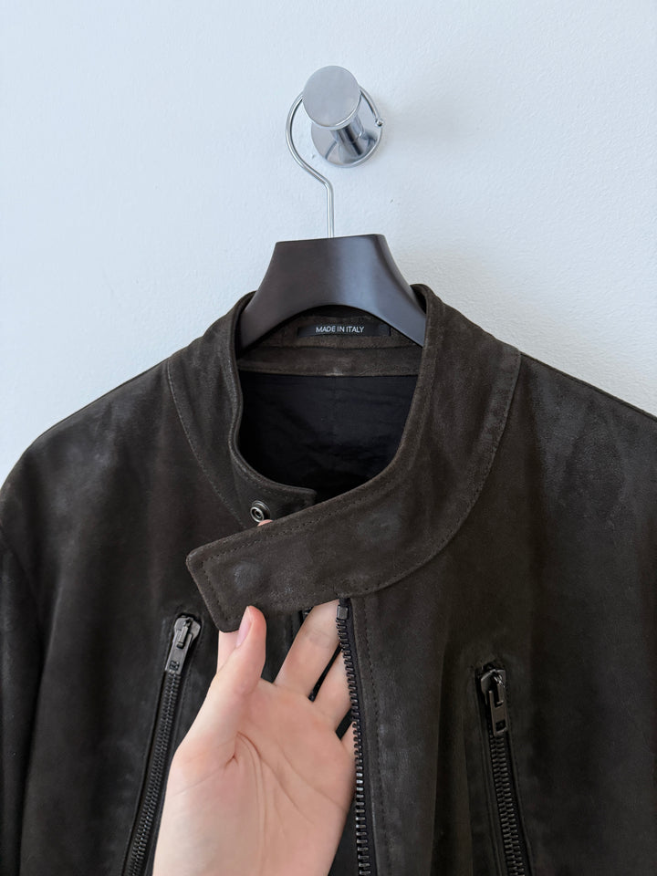 2014 5 Zip Leather Moto Jacket