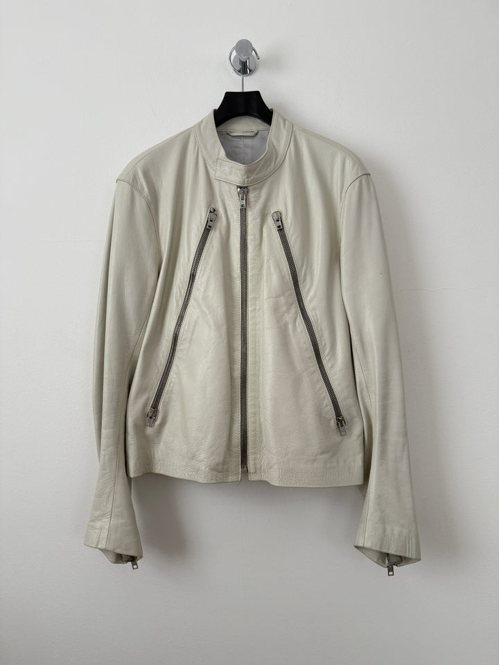 2007 5 Zip Leather Moto Jacket