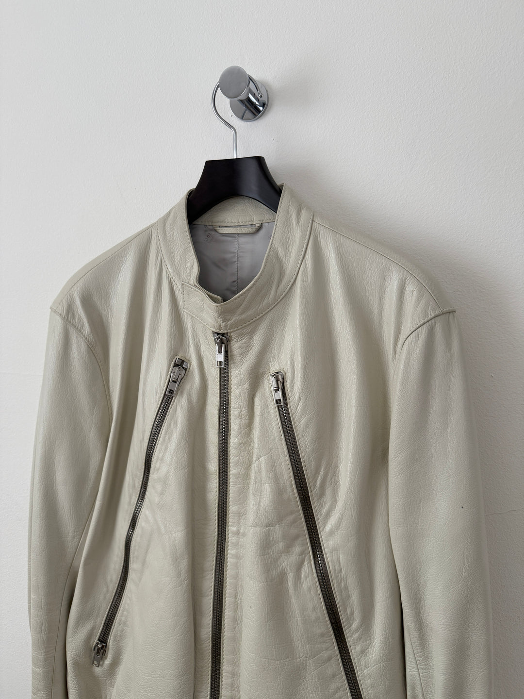 2007 5 Zip Leather Moto Jacket